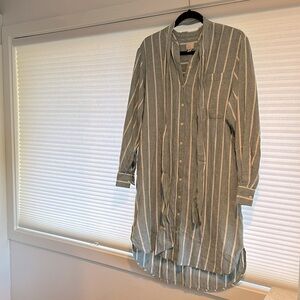 A New Day Blue and White Striped Cotton Dress size XS